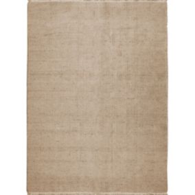 Tapis en jute et coton avec franges natural 160x230