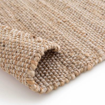 Tapis en jute naturel à motif losange tissé main 160 x 230 cm  Oviala