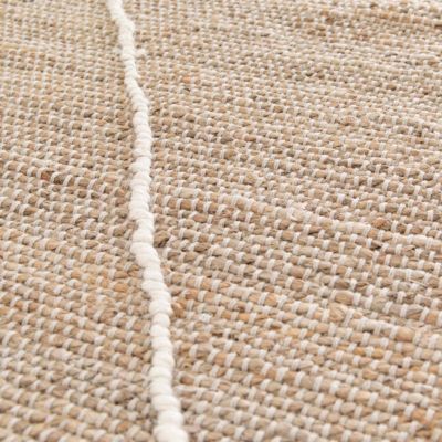 Tapis en jute naturel à motif losange tissé main 160 x 230 cm  Oviala