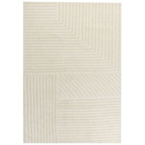 Tapis en laine beige 160 x 230 cm ABEGUM