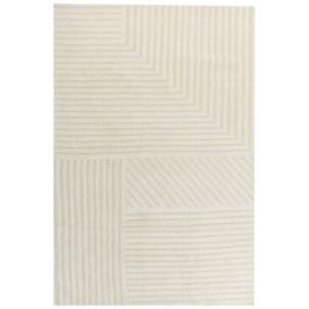 Tapis en laine beige 200 x 300 cm ABEGUM