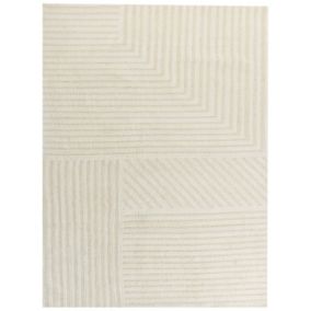 Tapis en laine beige 300 x 400 cm ABEGUM