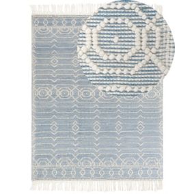 Tapis en laine bleu 160 x 230 cm ORHANELI