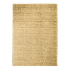 Tapis en laine et coton ocre 120x170