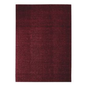 Tapis en laine et coton rouge foncé 160x230