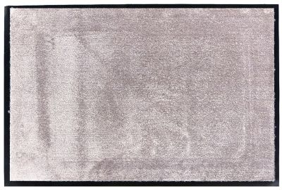 Tapis en microfibres taupe 60x90 cm avec semelle en PVC