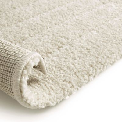 Tapis en relief géométrique - Andréa - Ecru et beige - 80 x 150 cm