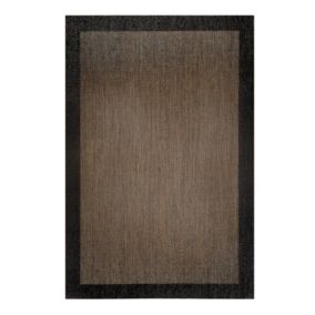 Tapis en vinyle Deblon, tapis de intérieur de decoration Tapis en PVC , pour intérieur et extérieur BronzeNoir  120 x 180 cm