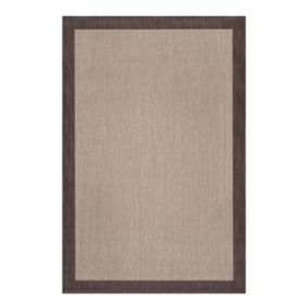 Tapis en vinyle Deblon, tapis de intérieur de decoration Tapis en PVC , pour intérieur et extérieur Brun foncé  80 x 150 cm