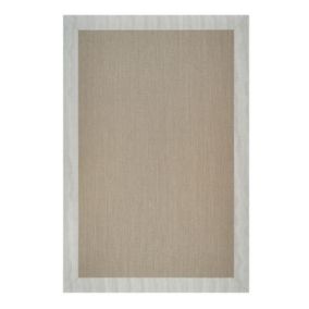 Tapis en vinyle Deblon, tapis de intérieur de decoration Tapis en PVC , pour intérieur et extérieur SableBlanc  120 x 180 cm