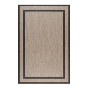 Tapis en vinyle Deblon, tapis de intérieur de decoration Tapis en PVC , Rectangles marron  160 x 230 cm