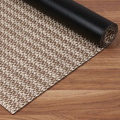 Tapis en vinyle Premium, tapis de intérieur de decoration, pour intérieur et extérieur Jacquard marron 80 x 150 cm