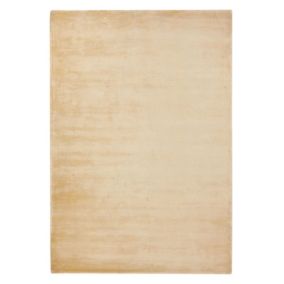 Tapis en viscose beige sable 140 x 200 cm GESI II