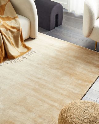 Tapis en viscose beige sable 140 x 200 cm GESI II