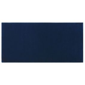 Tapis en viscose bleu marine 80 x 150 cm GESI II