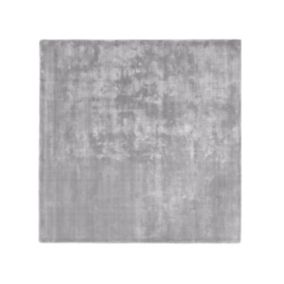 Tapis en viscose gris clair 200 x 200 cm GESI II