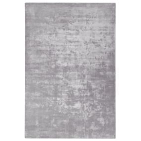 Tapis en viscose gris clair 200 x 300 cm GESI II