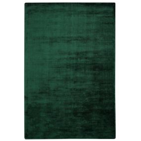 Tapis en viscose vert foncé 140 x 200 cm GESI II