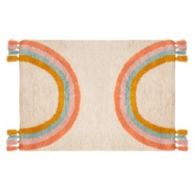 Tapis enfant arc en ciel (100x150 cm - Multicolore)