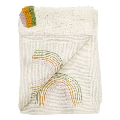 Tapis enfant arcs en Ciel 90 x 150 cm coton shaggy - CALEB