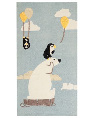 Tapis enfant BARUS Multicolore 80 x 150 cm Coton