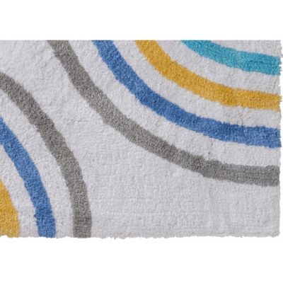 Tapis enfant déco arc-en-ciel en coton 50x80cm