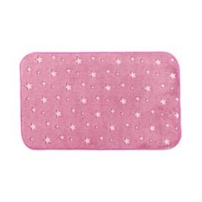 Tapis Enfant Déco "Fluo Night" 50x80cm Fuchsia