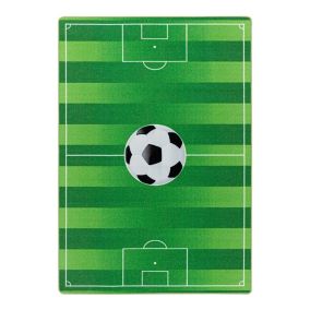 Tapis enfant de jeu football Soccer 150x100 CM - Vert