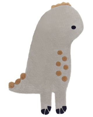 Tapis enfant DINO Gris 100 x 160 cm Laine