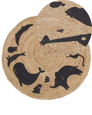 Tapis enfant EARTH Beige 120 cm Jute