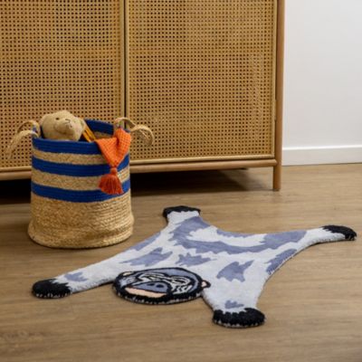 Tapis enfant en coton tufté gorille 60 x 90 cm Deko&Co