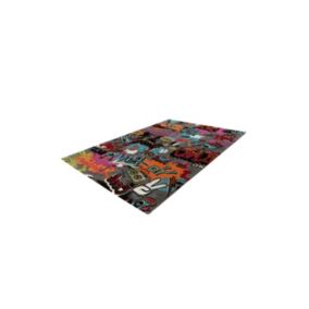 Tapis enfant et ado 170x120cm, design F404E coloris multicolore - Confort et élégance pour votre intérieur