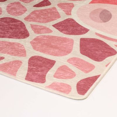 Tapis Enfant GIRAFE Rose - 80x150cm