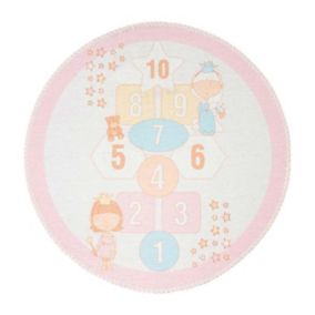 Tapis Enfant Imprimé "Playground" 160cm Rose