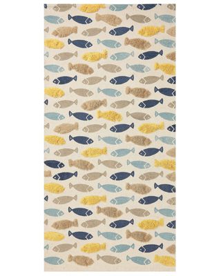 Tapis enfant IPUH Multicolore 80 x 150 cm Coton