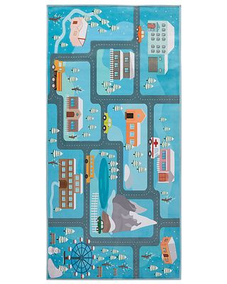 Tapis enfant KIGI Bleu 80 x 150 cm