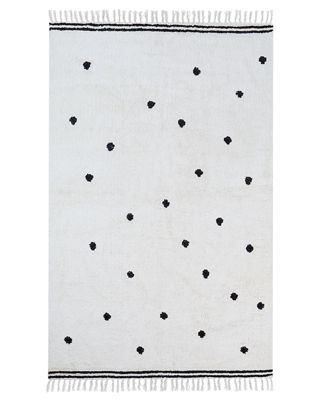 Tapis enfant LAZA Blanc cassé 140 x 200 cm Coton