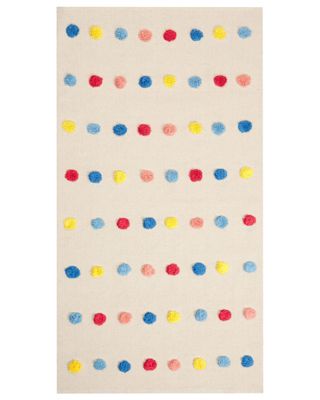 Tapis enfant LELES Beige 80 x 150 cm Coton