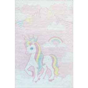 Tapis Enfant Licorne, Dimension: 80x150