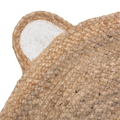 Tapis enfant "Ourson" - jute D100 cm - Atmosphera