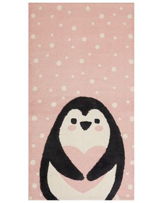 Tapis enfant PENGKOL Rose 80 x 150 cm Coton