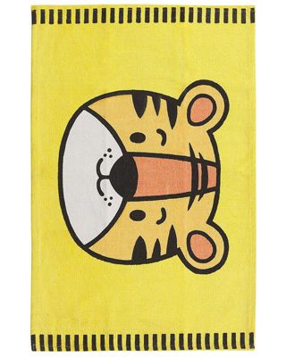 Tapis enfant RANCHI Jaune 60 x 90 cm Coton