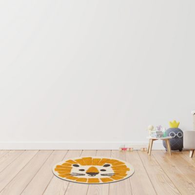 Tapis enfant rond en coton tufté 70x70cm