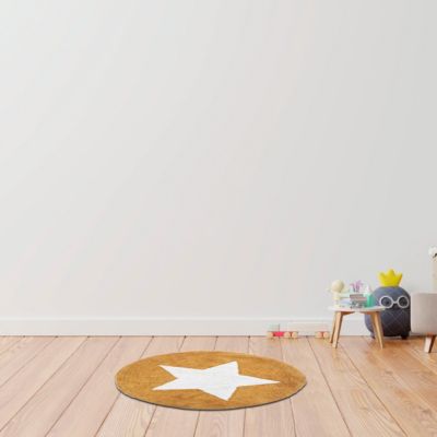 Tapis enfant rond en coton tufté 80x80cm