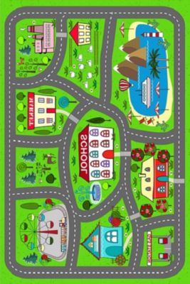 Tapis Enfant Village, Dimension: 80x150