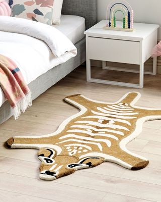 Tapis enfant ZAZA Marron 100 x 160 cm Laine