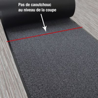 Tapis entrée accueil anti-salissures - Anthracite - Rouleau de 0,9m x 17m