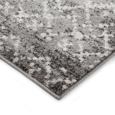 Tapis esprit scandinave à motifs ethniques gris foncé 160x230