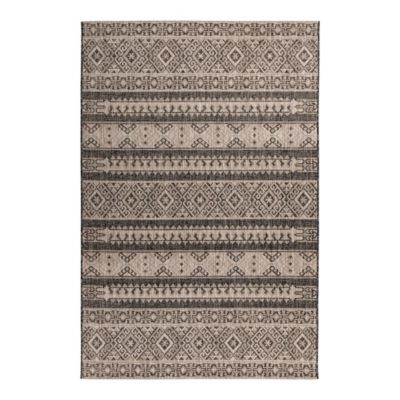 Tapis ethnique gris en polypropylène Malmö 230x160 CM - Gris