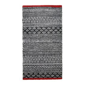 Tapis ethnique pour chambre rouge doux Spectre 230x160 CM - Rouge